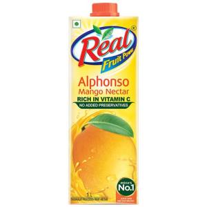 Real Fruit Power Alphonso Mango Nectar Juice, 1 L